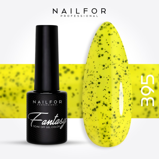 FANTASY semi-permanent gel nail polish - 395 confettis