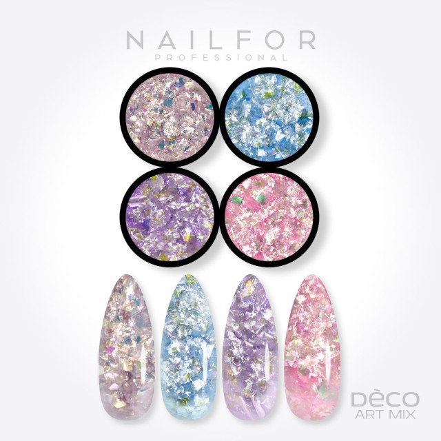 nail art decoration nail reconstruction Deco art mix - 029 Flakes Nailfor €9.99