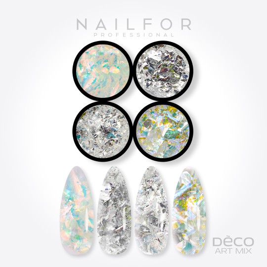 nail art decoration nail reconstruction Deco art mix flakes - 009 Nailfor €6.99
