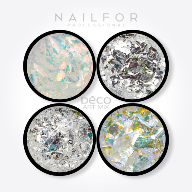 nail art decoration nail reconstruction Deco art mix flakes - 009 Nailfor €6.99