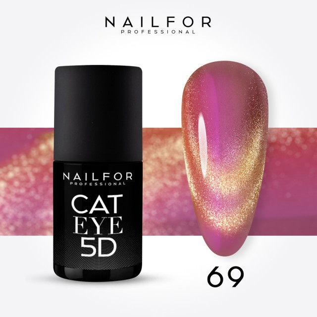 Semipermanente smalto colore per unghie: CAT EYE 5D - 69 Nailfor 11,99 €