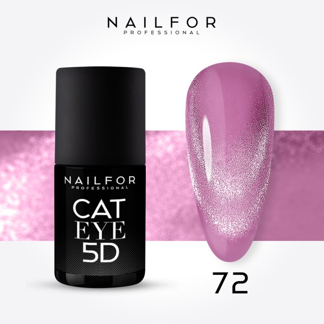 Semi-permanent nail polish color: Cat eye 5d - 72 Nailfor €11.99