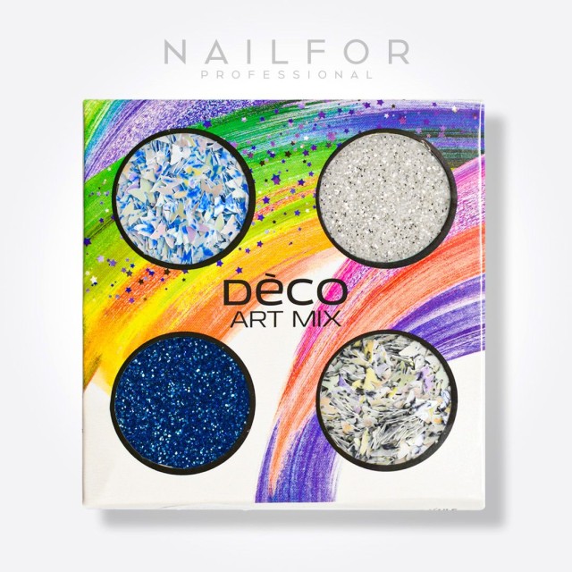 Decoración nail art , reconstrucción de uñas Deco art mix MARIPOSAS AZULES - 021 Nailfor 6,99 €