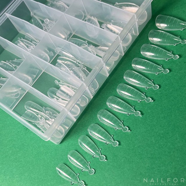 nail accessories, nails nail art high quality Almond AcrylGel Dual Tips ( Dual System FORMS) – 120PZ Nailfor €7.99 Nailfor
