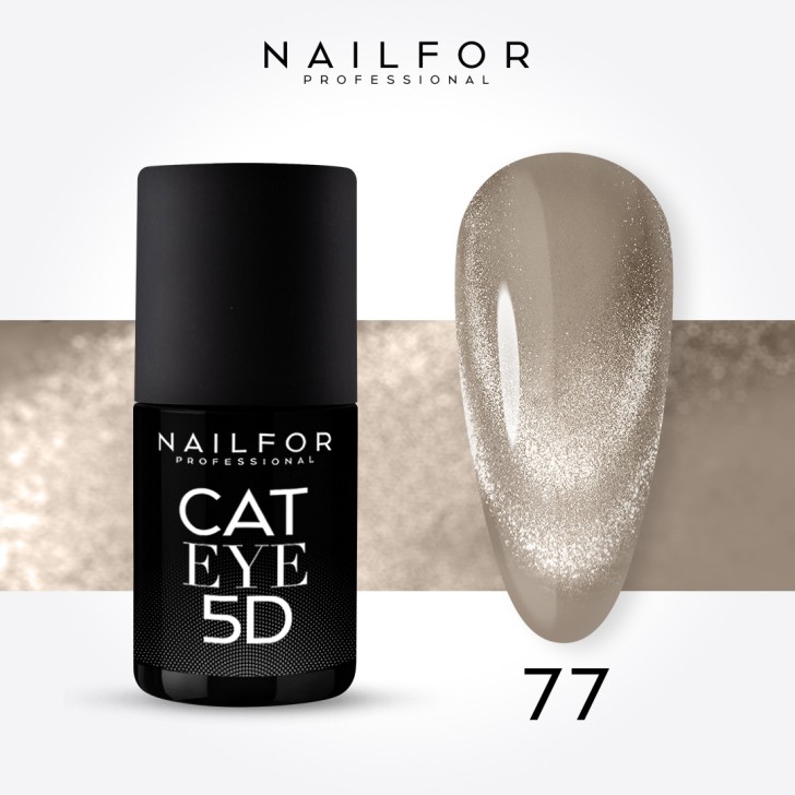 Semi-permanent nail polish color: Cat eye 5d - 77 Nailfor €11.99