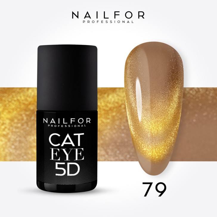 Semi-permanent nail polish color: Cat eye 5d - 79 Nailfor €11.99