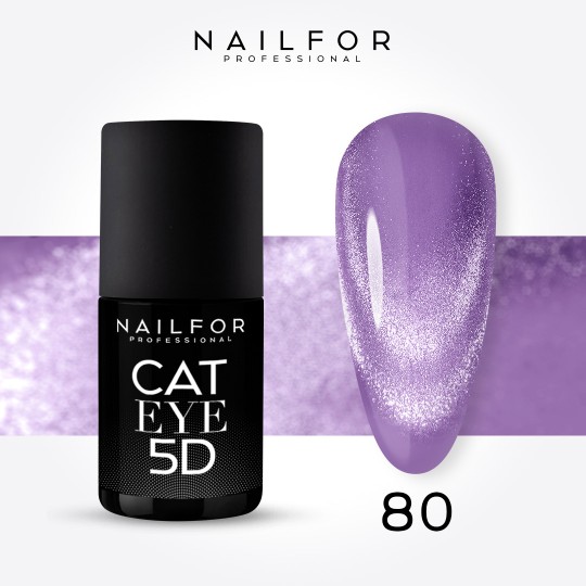 Semipermanente smalto colore per unghie: CAT EYE 5D - 80 Nailfor 11,99 €