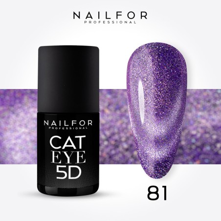 Semi-permanent nail polish color: Cat eye 5d - 81 Nailfor €11.99