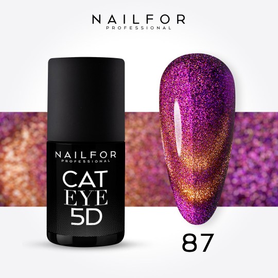 Semipermanente smalto colore per unghie: CAT EYE 5D - 87 Nailfor 11,99 €