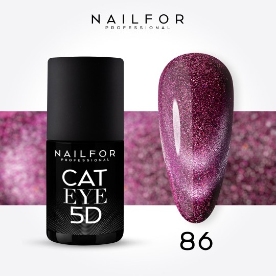 Semipermanente smalto colore per unghie: CAT EYE 5D - 86 Nailfor 11,99 €