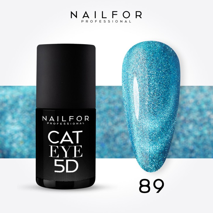Semi-permanent nail polish color: Cat eye 5d - 89 Nailfor €11.99