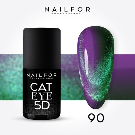 Semipermanente smalto colore per unghie: CAT EYE 5D - 90 Nailfor 11,99 €