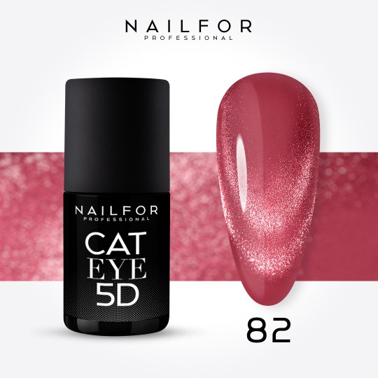 Semipermanente smalto colore per unghie: CAT EYE 5D - 82 Nailfor 11,99 €