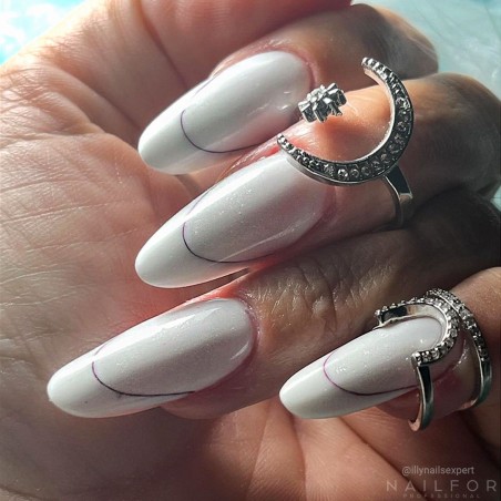 Gel per unghie ricostruzione ACRYLGEL SOFT - MICROGLITTER WHITE SHINE 15ML Nailfor 12,49 €