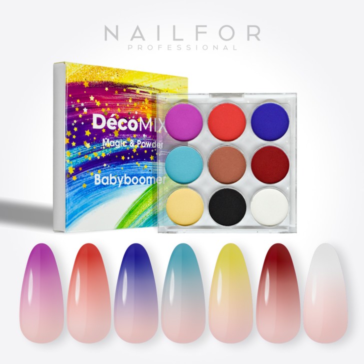decoración nail art reconstrucción de uñas Decomix Babyboomer 01 Nailfor 9,99 €