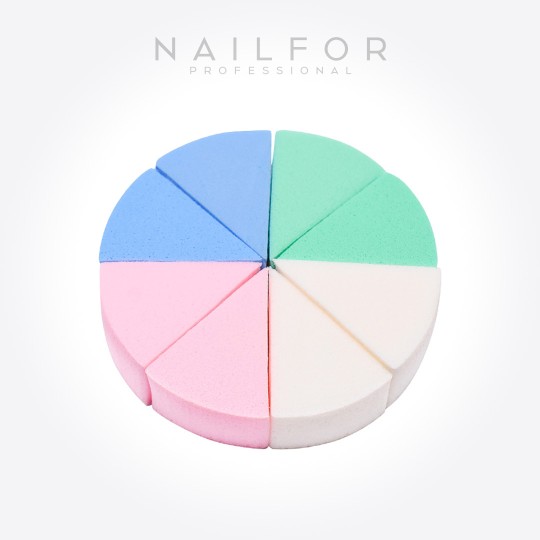 accesorios para uñas, nails nail art alta calidad ESPONJAS TRIANGULARES Nail art - 8 UDS Nailfor 1,99 € Nailfor