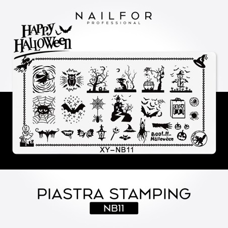 Décoration nail art reconstruction ongle plaque Stamping ongle Halloween NB11 Nailfor 4,99 €
