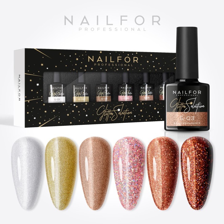 Kit semi-permanent - Selection Glitter 1