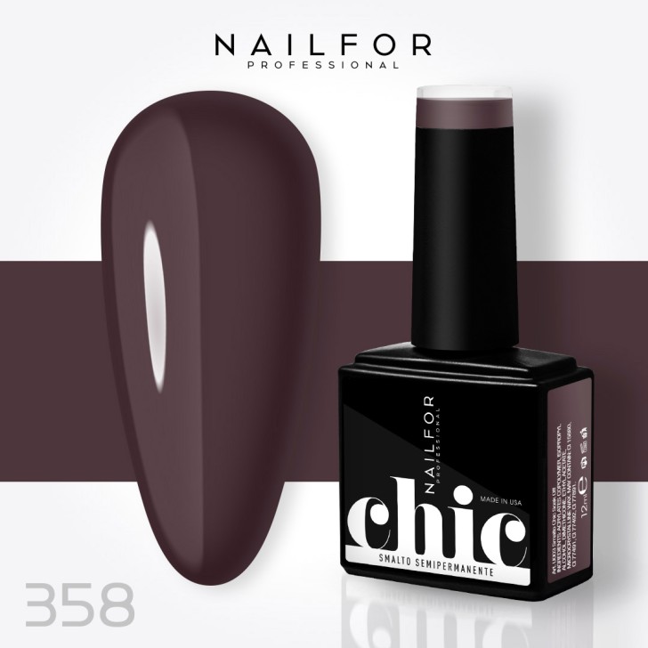 Semipermanente smalto colore per unghie: CHIC SMALTO SEMIPERMANENTE - 358 Nailfor 7,99 €