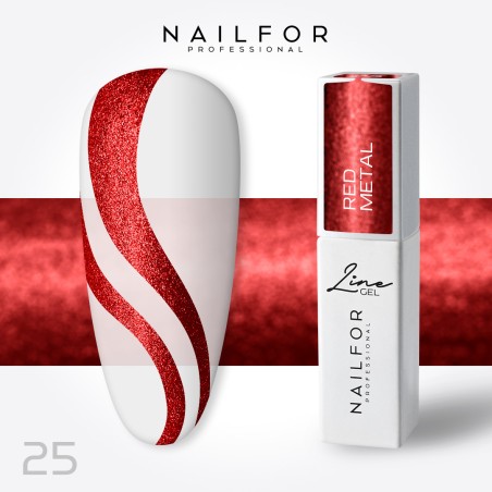 Line Gel Color - Red Metal 25