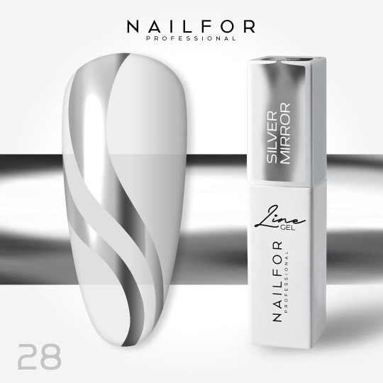 Line Gel Color - Silver Mirror 28