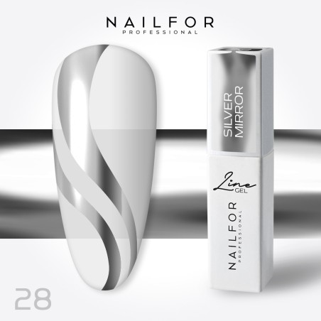 Line Gel Color - Silver Mirror 28