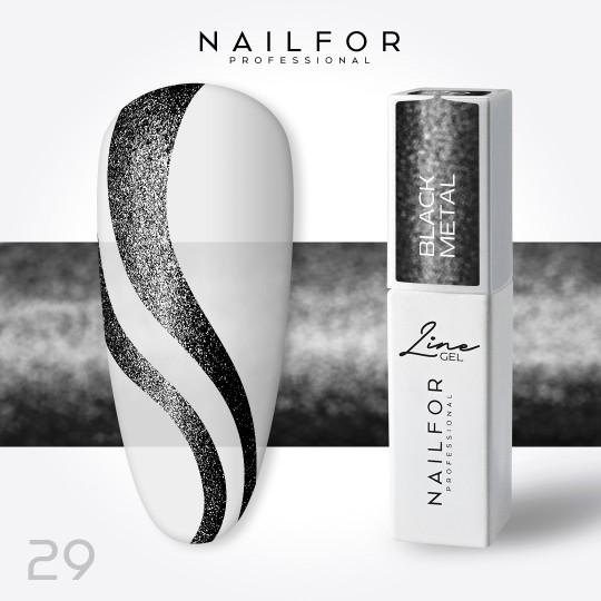 Line Gel Color - Black Metal 29