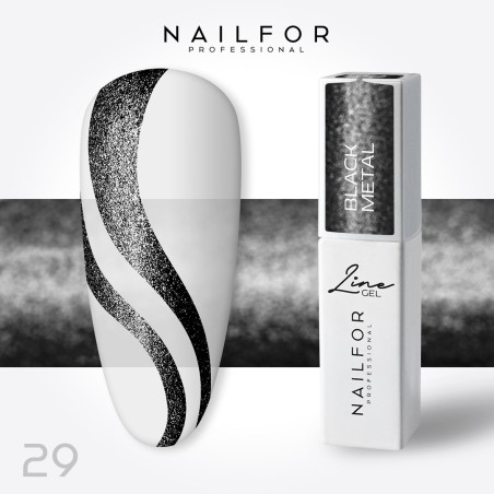 Line Gel Color - Black Metal 29