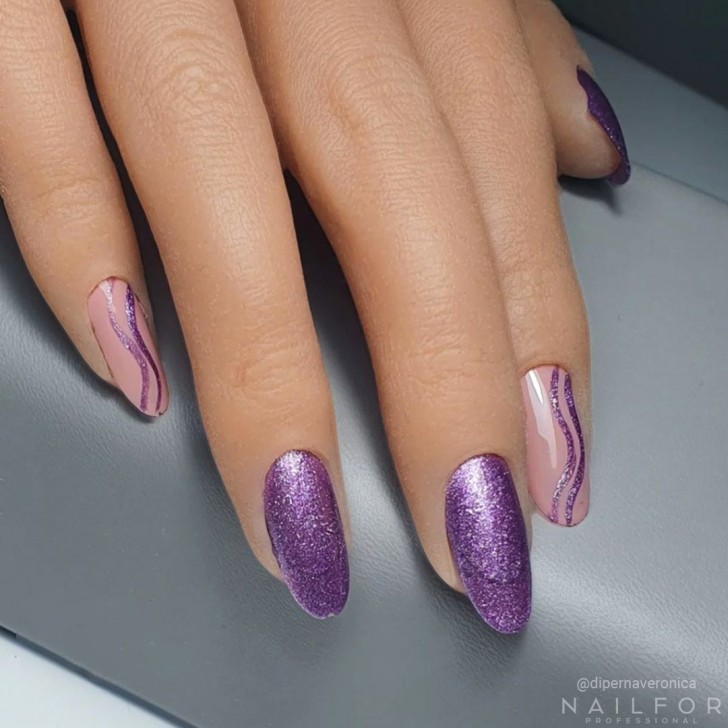 Line Gel Color - Violet Metal 08