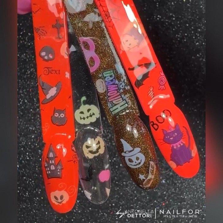 decorazione nail art ricostruzione unghie Foil Transfer Halloween FD019 Nailfor 8,99 €