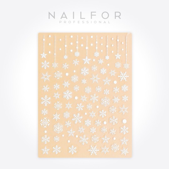 Décoration nail art reconstruction ongle Stickers ADHÉSIFS DE NOËL - ST721 Nailfor 1,99 €