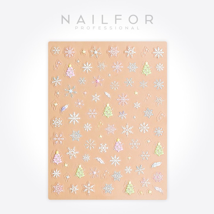 Decoración nail art , reconstrucción de uñas, Stickers NAVIDEÑAS - ST723 Nailfor 1,99 €
