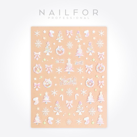 Décoration nail art reconstruction ongle Stickers ADHÉSIFS DE NOËL - ST724 Nailfor 1,99 €