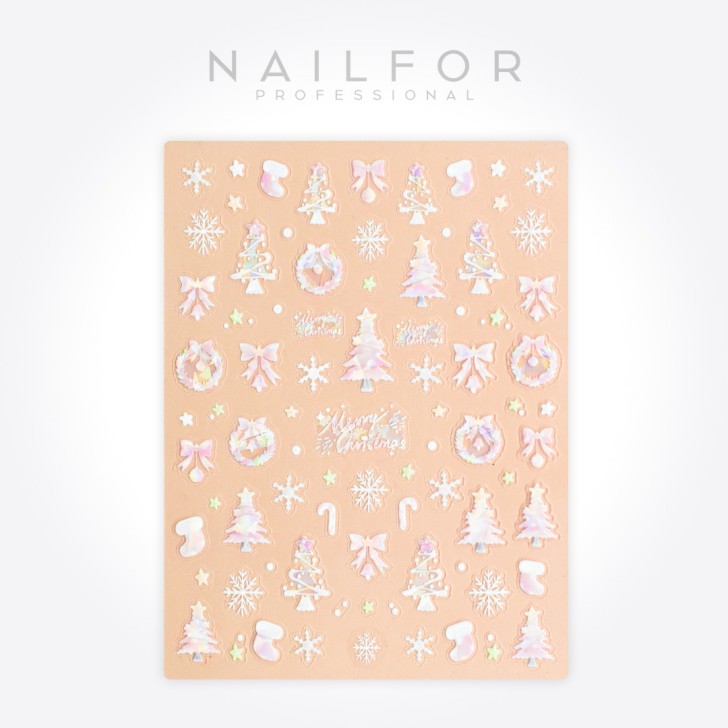 Decoración nail art , reconstrucción de uñas, Stickers NAVIDEÑAS - ST724 Nailfor 1,99 €
