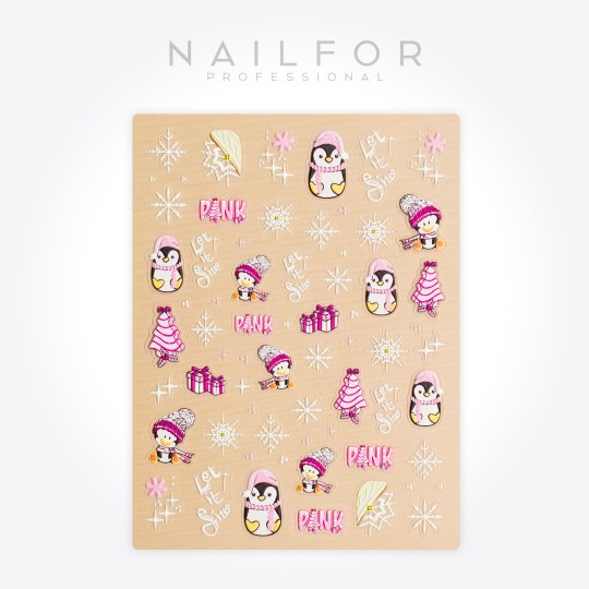 Decoración nail art , reconstrucción de uñas, Stickers NAVIDEÑAS - ST726 Nailfor 1,99 €