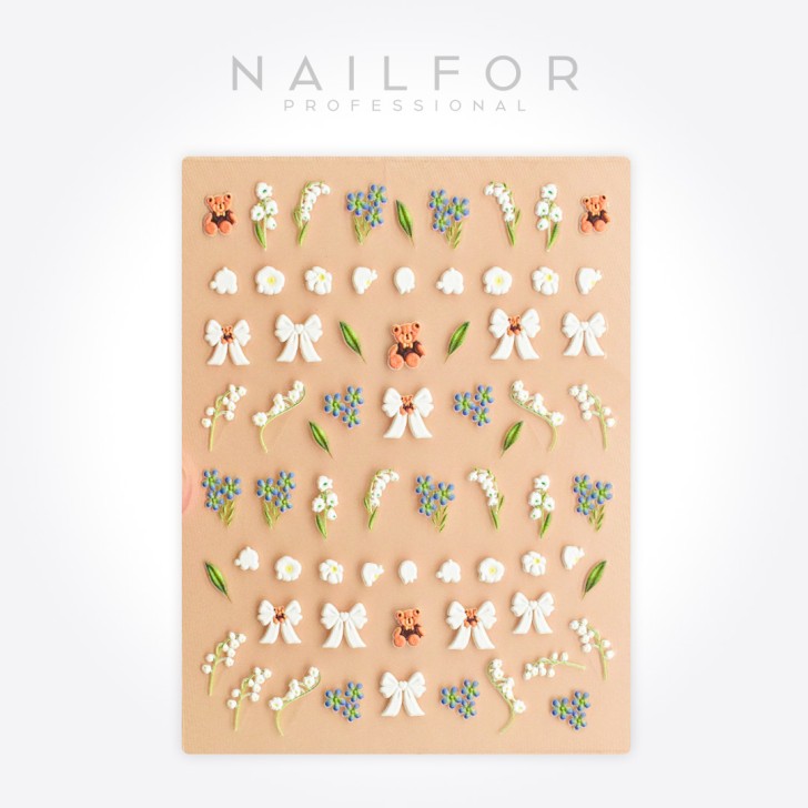 Decoración nail art , reconstrucción de uñas, Stickers 3D - ST209 Nailfor 2,99 €
