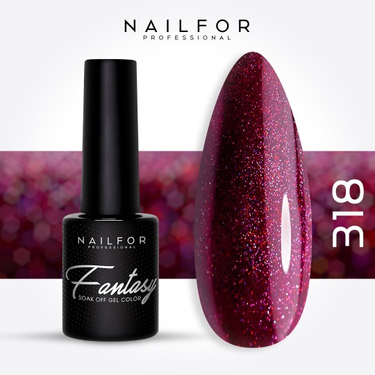 Vernis à ongles semi-permanent couleur : Fantasy Semi-permanent Gel Polish - 318 Nailfor 6,99 €
