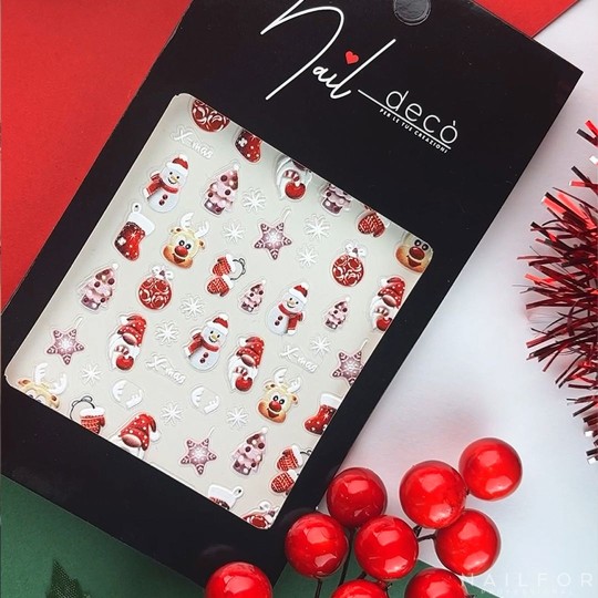 Decoración nail art , reconstrucción de uñas, Stickers NAVIDEÑAS - ST720 Nailfor 1,99 € 2