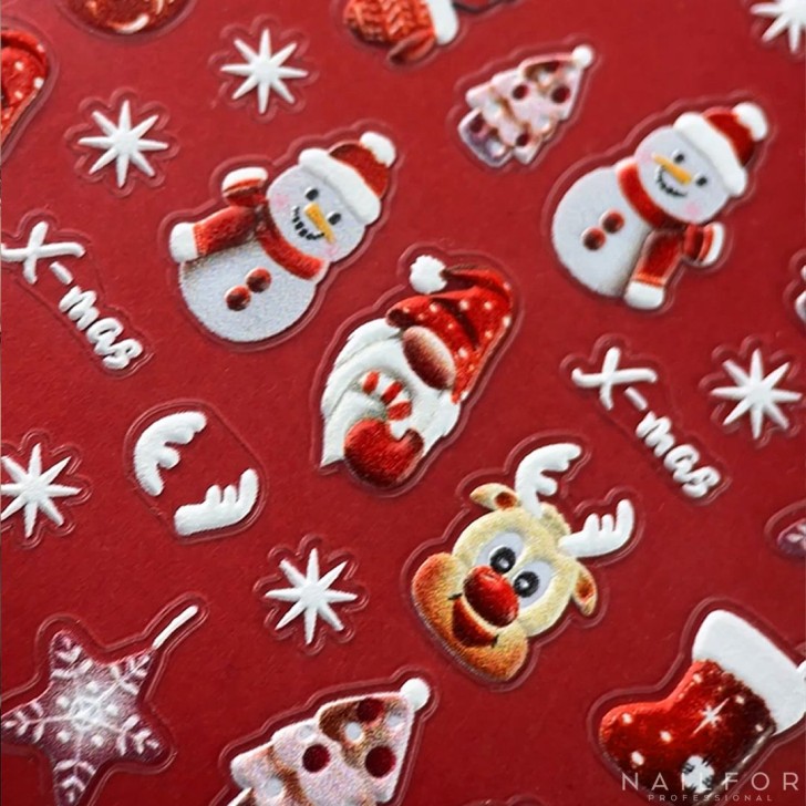 Décoration nail art reconstruction ongulaire Stickers ADHÉSIFS DE NOËL - ST720 Nailfor 1,99 €