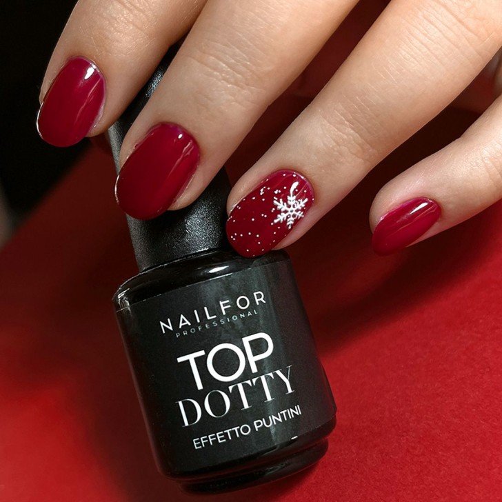 Top Dotty White Gel Reconstructor de Uñas Puntos Blancos Brillante Sin Dispersión - 15 ml Nailfor 12,99 €