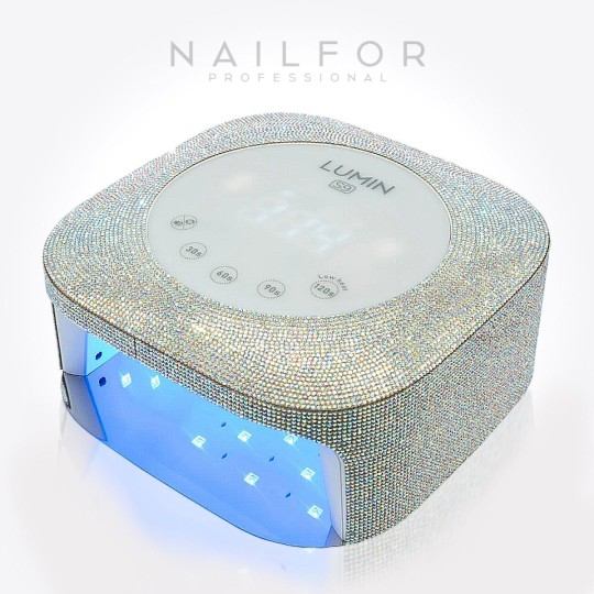 Equipo de reconstrucción de uñas: LÁMPARA Led Uv Lumin S9 White Strass 48W con Display , Timer , Sensor Automático 49,99€