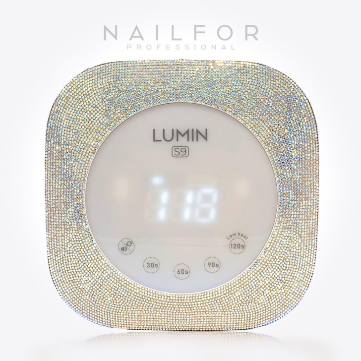 Equipo de reconstrucción de uñas: LÁMPARA Led Uv Lumin S9 White Strass 48W con Display , Timer , Sensor Automático 49,99€