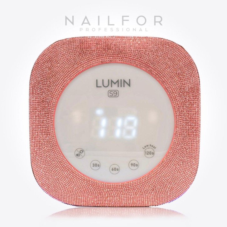 Equipo de reconstrucción de uñas: LÁMPARA Uv Led Lumin S9 Pink Strass 48W con Display , Timer , Sensor Automático 49,99€
