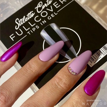 FULLCOVER READY TIPS DANS UN GEL À TALONS COURTS - TRANSPARENT