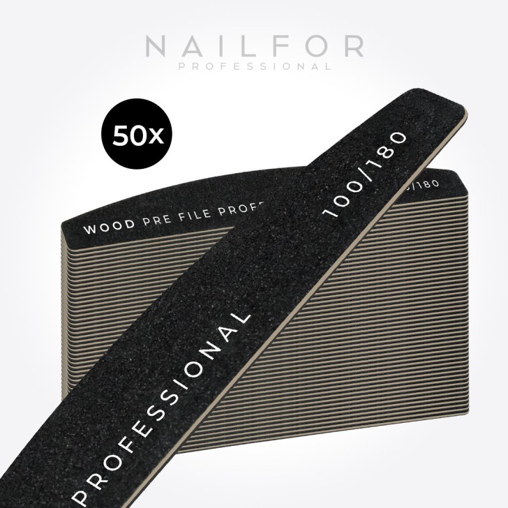 Accessoires pour nails , nail art haute qualité 50x LIME EN BOIS Boomerang 100/180 Nailfor 19,99 € Nailfor