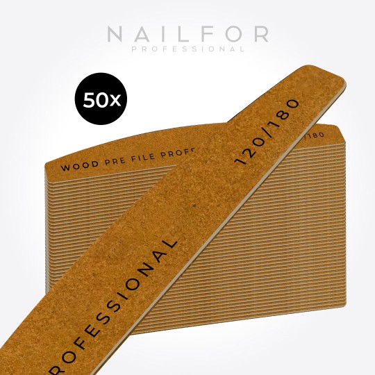 accessori per unghie, nails nail art alta qualità 50x LIMA BOOMERANG IN LEGNO 120/180 Nailfor 19,99 € Nailfor