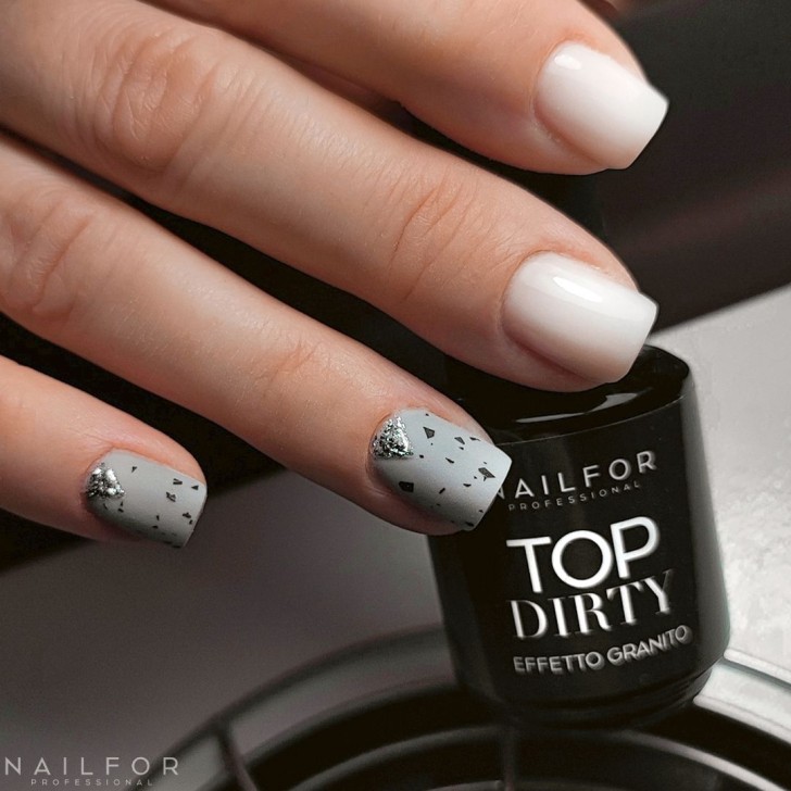 Gel de reconstruction d'ongles mat non dispersant Top Dirty BLACK Matt - 15 ml Nailfor 12,60 €