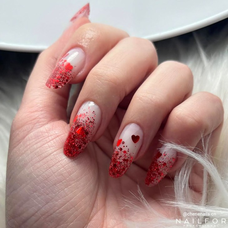 Gel de Uñas Reconstrucción AcrylGel Glitter Red Rose 30ML Nailfor 10,99€