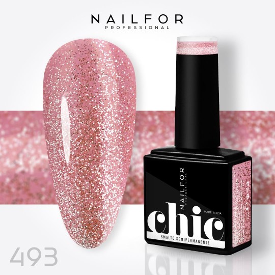 Semi-permanent nail polish color: Chic SEMI-PERMANENT NAIL POLISH - 493 Nailfor €7.99