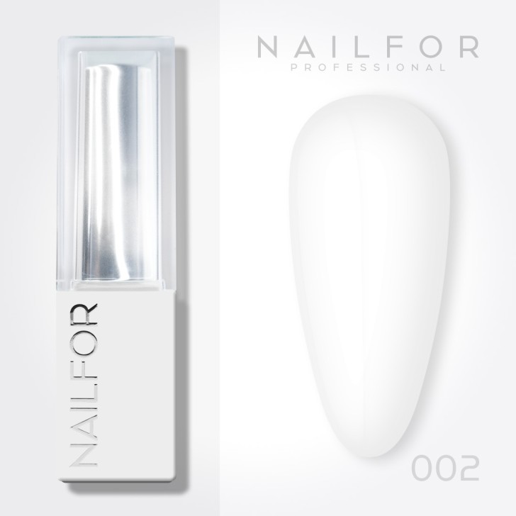 Aura SEMI-PERMANENT NAIL POLISH - 002 Snowhite